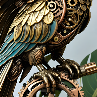 Steampunk Macaw
