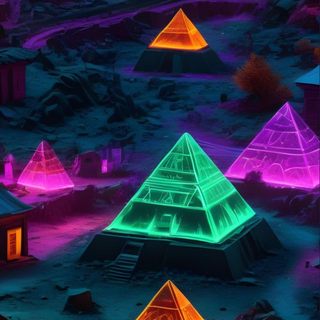 Neon Pyramids