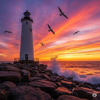 Lighthouse at the Beach