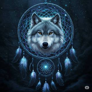 Wolf Dreamcatcher