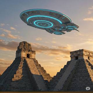 UFO of Ancient Mayan