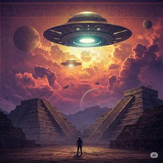 UFO of Ancient Aztec