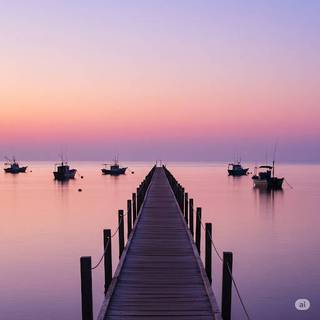 Pier in the Sunrise