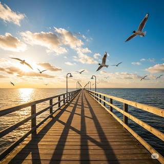 Pier in the Sunlight