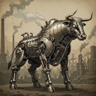Steampunk Bull