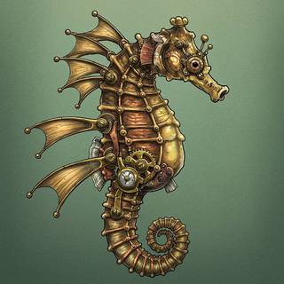Steampunk Seahorse