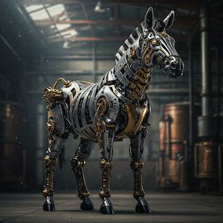 Steampunk Zebra