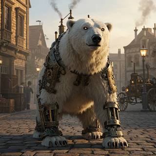 Steampunk Polar Bear