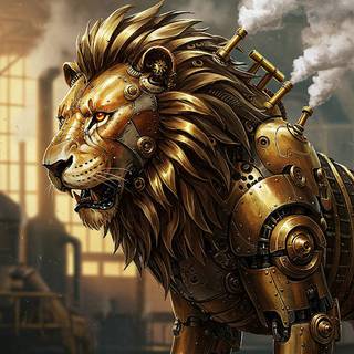 Steampunk Lion