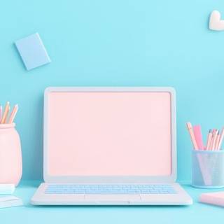 Pink & Blue Laptop
