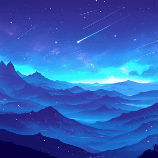 Starfall Night Sky