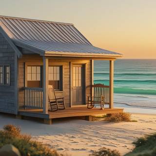 A cabin on the beach