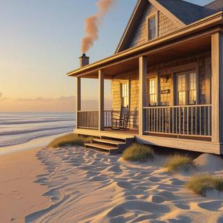 A cabin on the beach 