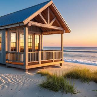 A cabin on the beach 