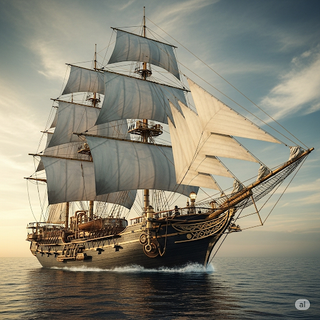 Steampunk Great Lake Schooner