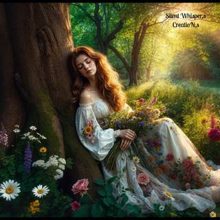 Tranquil Beauty in a Sunlit Forest