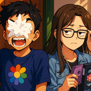 Ramiro Was Touch The Shaving Cream And Ivette She Was Bored