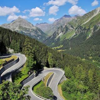 Road between mountains