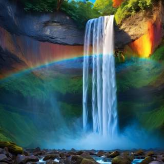 Rainbow Waterfall 