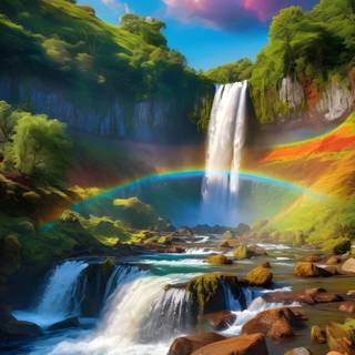 Rainbow Waterfall 