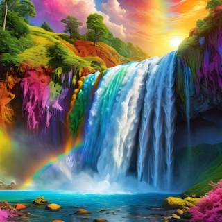 Rainbow Waterfall 