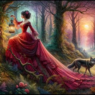 Enchanting Journey Through the Forest at Dusk