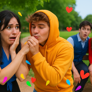 Andy and Isabella watching his twin sister name Indiana with Lucas