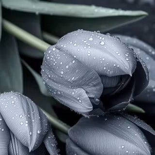 Grey tulips