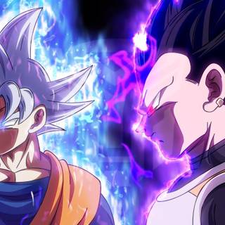 ultra instinct son goku vs. ultra ego prince vegeta