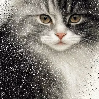 Air brush cat