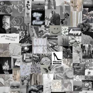 Light Grey Aesthetic Collage