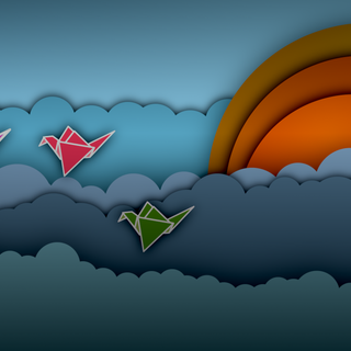 UWQHD Wallpaper Papercraft