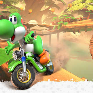 Yoshi - Mario Kart World (Wallpaper)