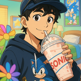 Ramiro Was Drinking Strawberry Banana Smoothie