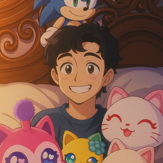 Ramiro Has Sonic A Top This Head And Meemeows Of Plushies