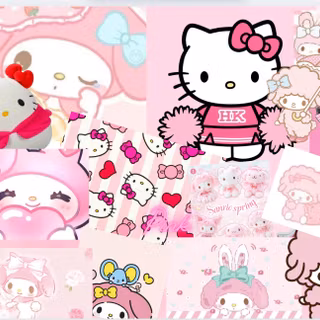 Cute pink hello kitty wallpaper
