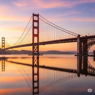 Golden Gate Bridge at Sunrise