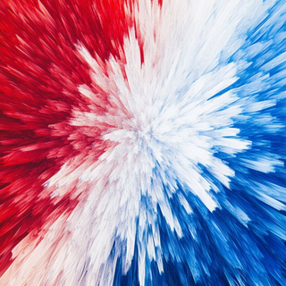 Red White and Blue Explosion