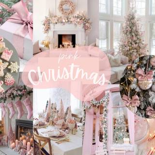 Pink Christmas Wallpaper
