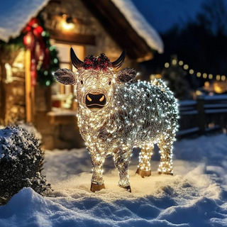 Light Christmas Cow