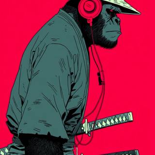 A fierce blend of primal power and ancient honor. The Samurai Monkey symbolizes strength, agility, and wisdom—wrapped in striking armor and fearless energy. Perfect for lovers of fantasy art, Japanese culture, and bold character designs. #SamuraiMonkey