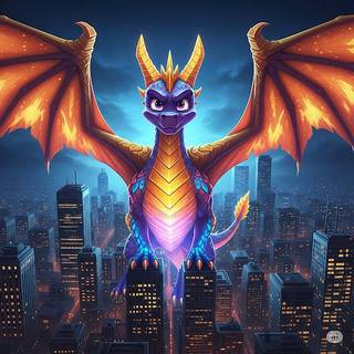 Giant Spyro the Dragon