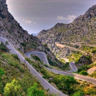 Road in Mallorca (Spain)