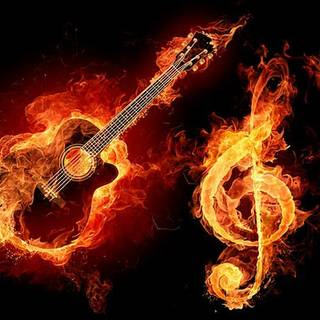 flame guitar and song