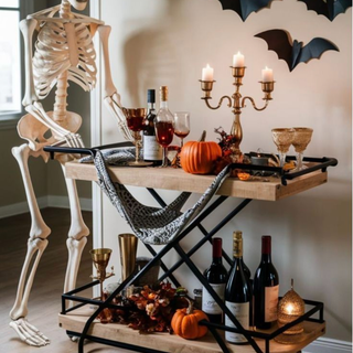 Skeleton bar cart