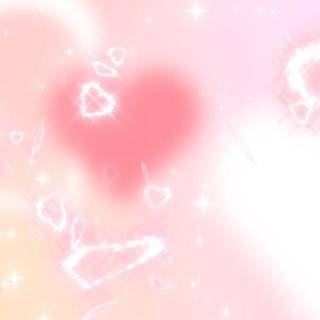 Y2K Blurry Heart Wallpaper 