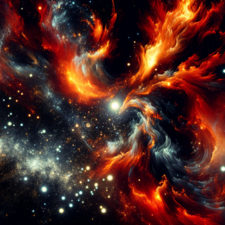 Cosmic Flames by QuantumCurator