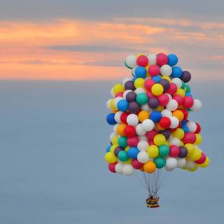 Flying Helium Balloons Across the Atlantic