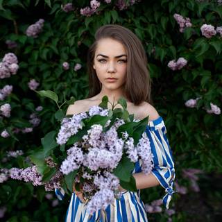 Flower Brunette Woman