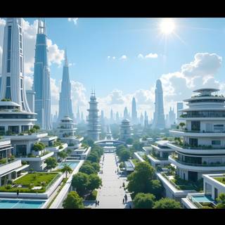Solar Rise – A Peaceful Future City in Daylight!